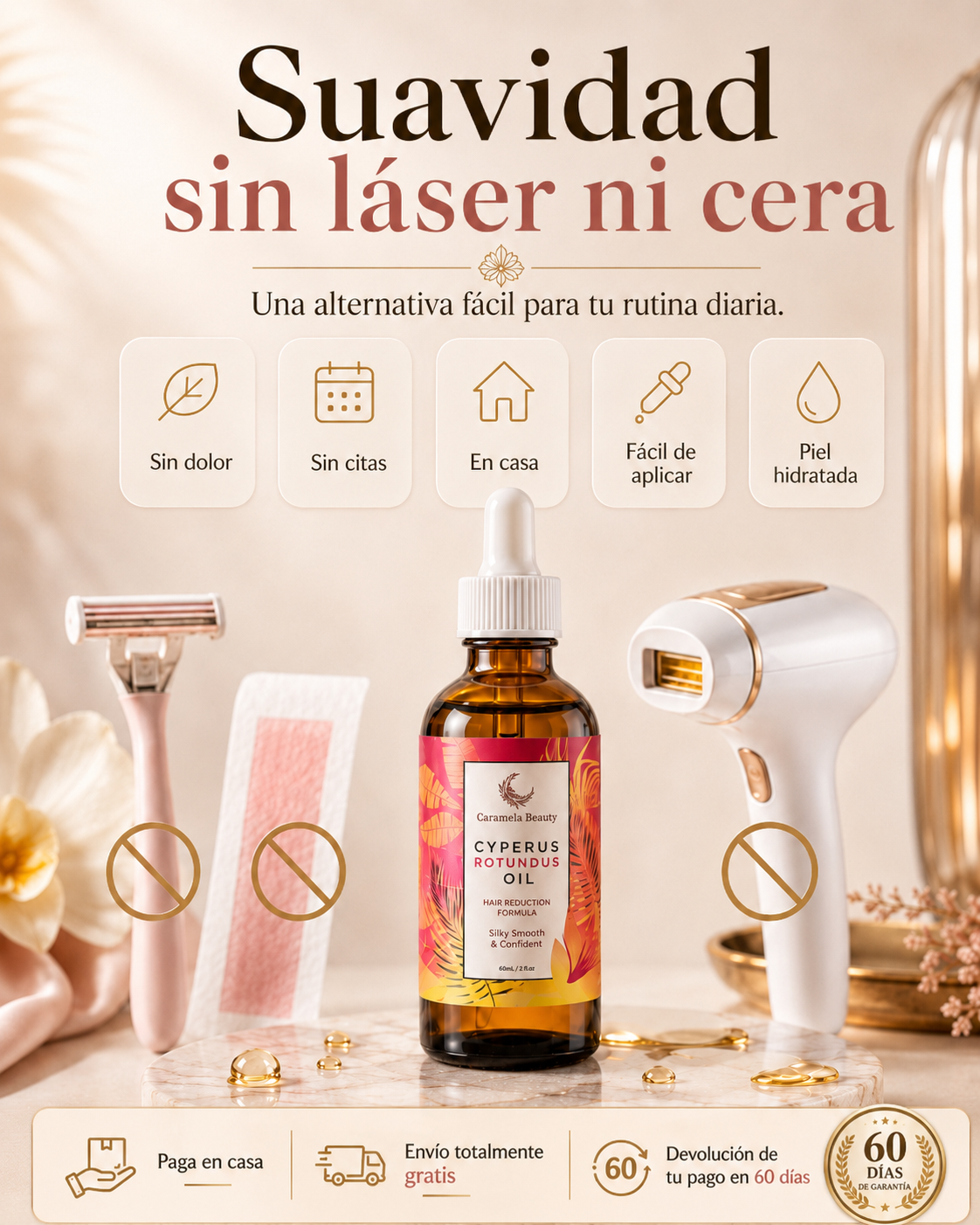 Aceite Esencial para Depilación